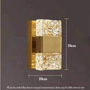 GobekUsa Crystal Nordic LED Wall Lamps | Modern Corrugated Sconces for Home Decor