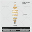 GobekUsa Crystal Staircase Chandelier: Luxurious European Style for Villa Living