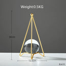GobekUsa Crystal Ball Crafts: Nordic Light Luxury Modern Metal Décor for Home and TV Cabinet
