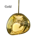 Lava-Inspired Acrylic Pendant Light in Polished Chrome