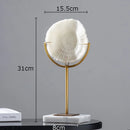 GobekUsa Coral Resin Statue Desk Decoration Modern Home Decor Ornaments