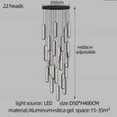GobekUsa LED Staircase Branch Chandelier for Modern Living & Dining Rooms