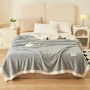 GobekUsa Coral Fleece Blanket: Super Soft Single Size Sofa Cover for Office, Cozy Nap Blanket