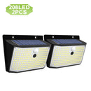 GobekUsa 138 LED Solar Wall Lamp Security Motion Sensor 3 Modes Fence Yard Deck