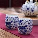 GobekUsa Ceramic Kung Fu Tea Cup With Handle White Porcelain Drinkware