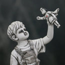 GobekUsa Banksy Sculpture Boy NHS Super Nurse Angel Figurines for Home Decor
