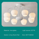 GobekUsa 2024 Modern Green White Chandelier Ceiling Hanging Lamp for Living Room Dining Bedroom