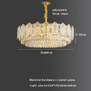 GobekUsa Gold Glass Dining Table Lamp | Modern Round Crystal Hanging Pendant Lights