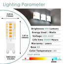 GobekUsa G9 LED Corn Bulb 3W 5W 220V 3000K 6000K Silica Gel SMD2835 Chandelier Light