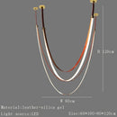 GobekUsa Designer Leather Chandelier Belt Pendant Light for Modern Spaces