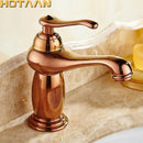 GobekUsa Gold Brass Bathroom Basin Faucet with Ceramic Mixer Tap