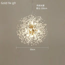 GobekUsa Dandelion Crystal Ceiling Lamp Chandelier for Bedroom Dining Room Kitchen Island