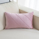 GobekUsa Hand Pleat Embroidered Cushions 30x50/45x45cm Beige Pink Nordic Style Pillowcase
