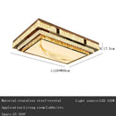 GobekUsa Gold Ceiling Lamp | Modern Rectangle Crystal Bedroom Living Room Light