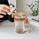 GobekUsa Glass Drink Cup Set for Home Cafe Bar Heat Insulation Juice Tea Transparent