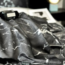 GobekUsa Black Grey Marble Ice Silk Duvet Cover Set - Luxury Cooling Comfort, Nordic Style