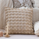 GobekUsa Bubble Plaid Cushion Cover - Elegant Three-Dimensional Pillowcase