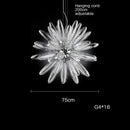 GobekUsa LED Large Globe Chandelier with Glass Lampshades - Chrome or Gold Hardware