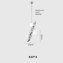 GobekUsa Designer Molecule Chandelier: LED Dimmable Chrome Gold Lighting 2025 Trend