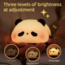 GobekUsa Cute Panda Silicone LED Night Light USB Rechargeable Timer Sleep Lamp