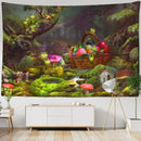 GobekUsa Little Frog Tapestry Wall Hanging - Forest Psychedelic Art for Kids' Room