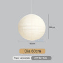 GobekUsa Japanese Style LED E27 Round Ball Pendant Lamp for Home Decor