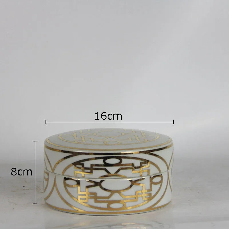 GobekUsa Gold Geometric Storage Jar Set, photo 7 of 9