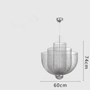 GobekUsa Grid Meshmatics Dimmable LED Chandelier Pendant - Modern Metal Design
