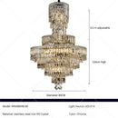GobekUsa Crystal Chandelier: Luxury Modern Staircase & Living Room, Hotel & Villa Lighting