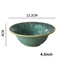 GobekUsa Ceramic Dinnerware Set - Japanese-Inspired Kiln Change Plates and Bowl