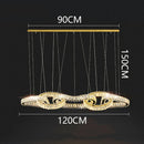 GobekUsa Crystal Chandelier Pendant Light for Living Room Dining Room Ceiling Light