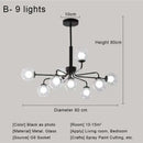 GobekUsa Glass Ball Pendant Chandelier for Living Room Bedroom Dining Room