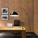 GobekUsa Aluminum Shade Black LED Floor Lamp for Living Room & Bedroom