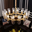 GobekUsa Glass LED Ceiling Chandelier for Living Room Bedroom Restaurant Hotel Kitchen Luxe Lighting