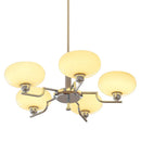 GobekUsa Glass Ball Pendant Chandelier LED Lamp for Modern French Bedroom