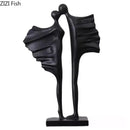 GobekUsa Abstract Lovers Resin Sculpture Modern Decor Ornaments - Couple Figures Statue