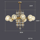 GobekUsa Gold Chrome Bubble Ceiling Chandelier: 2025 Trend Hanging Lamps for Living Room