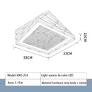 GobekUsa Crystal Ceiling Lamp: Modern Gold Light Luxury LED Square Chrome Indoor Lighting