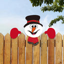GobekUsa Christmas Door Frame Decor Set - Festive Wooden Xmas Pendants & Merry Santa Claus Stickers