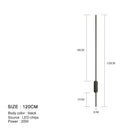 GobekUsa Black LED Wall Lights - Modern Straight Line for Bedroom, Living Room, Kitchen Décor