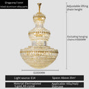 GobekUsa Crystal Duplex Decorative Luxury Lighting for Hotel Lobbies and Living Rooms