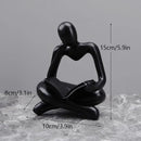 GobekUsa Abstract Thinker Resin Figurine for Home Office Decor
