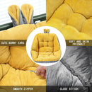 GobekUsa Cartoon Velvet Chair Cushion with Back Support