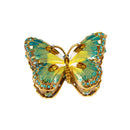 GobekUsa Butterfly Enamel Gem Jewelry Box - Small Earring Organizer for Home Décor