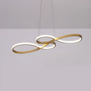 GobekUsa Gold LED Chandelier: Modern Nordic Dining Room Pendant Lights, Ideal for Kitchen, Bar, Office.