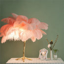 GobekUsa Elegant Ostrich Feather Floor Lamp for Home Decor & Lighting