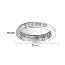 GobekUsa Crystal Circle Ceiling Chandelier: Modern LED Indoor Lighting for Living Room, Bedroom & Study