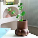GobekUsa Cute Cartoon Cat Claw Ceramic Vase Home Decoration