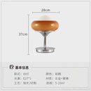 GobekUsa Glass Egg Tart Desk Lamp for Living Room Bedroom Office