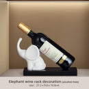 GobekUsa Elephant Wine Rack Table Ornament Home Decor Sculpture Craft Art